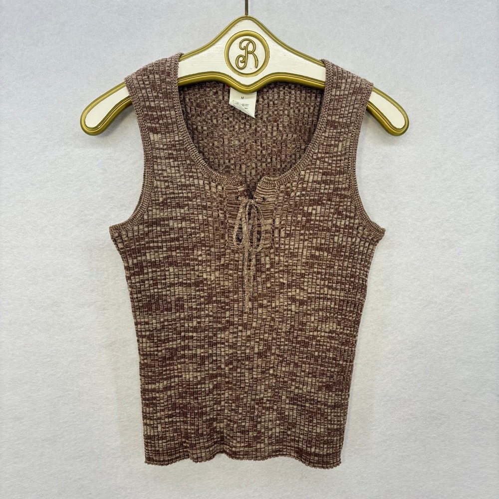 Esprit Brown Marled Knit Tank Top